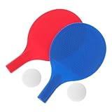 GAROZATION Tischtennisschläger aus Robustem Kunststoff Breitere Schlagfläche für Leichteres Leichter Trainingsschläger mit Komfortablem Griff für Outdoor Übungen