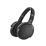Sennheiser HD 450BT Kabellose Kopfhörer mit aktiver Geräuschunterdrückung, Sprachsteuerung und langer Batterielebensdauer, schwarz
