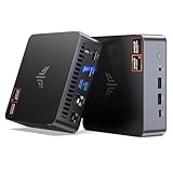 NiPoGi AM21 Mini PC ΑΜD Ryzen 7 8745HS(8C/16T,bis 4.9GHz), 32GB DDR5 5600MHz(2 * 16GB),1TB NVMe SSD(bis 4TB),4K Quad Display (HDMI 2.1/DP 1.4/USB4) WiFi 6,BT 5.2,Dual LAN,Desktop PC Für die Arbeit