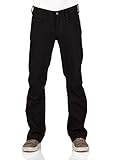 MUSTANG Jeans Herren Stretch Oregon Bootcut Jeanshose Hose Denim, Größe:W 36 L 32, Farbe:Black Denim (940)