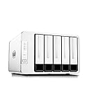 TERRAMASTER D5-300C USB3.1 (5Gbps) Typ-C 5 Bay RAID Gehäuse Bietet RAID0/1/Single 2+3 RAID-Speicher Modus Externe RAID Festplattenhäuse (Ohne Festplatte)