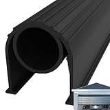 Garagentordichtung, Kältedichtung für Garagentor, wetterfeste Ersatzgummidichtung, 5 Meter | Dichtband für G-Tür