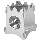 Milisten Tragbarer Camping Grill Faltbarer Bbq Grill für Outdoor Aktivitäten Langlebig und Rostfrei für Camping und