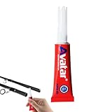 Wasserfester Sekundenkleber Angeln, Fischrutenkleber | 0,1 Unzen Flüssiger Wasserfester Angelruten-Reparaturkleber | Wasserdichter Stangenreparaturkleber, Angelrutenkleber, Schnell