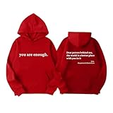 LOIJMK Grafische Hoodies für Kinder, lustiges 3D-Pullover-Sweatshirt, Teenager, schwarz-weißer -Hoodie Pullover Herren Schwarz (Red, 5-6 Years)