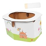 ZUNOXAZ Klappbarer Tragbarer Faltbar Outdoor Reise Töpfchen mit Beuteln Leicht Kompakt für Unterwegs Auto Camping Toilettentrainer für Junge Mädchen und Kleinkinder