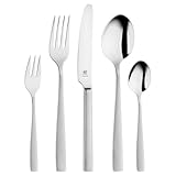 ZWILLING Roseland Besteck Set, 30-teilig, Für 6 Personen, spülmaschinengeeignet, 18/10 Edelstahl/Hochwertiger Klingenstahl, Mattiert, Silber