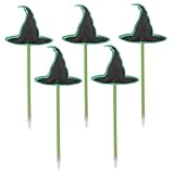 SHINEOFI 5 Stück Halloween Hexenhut Kugelschreiber für Kawaii Party Favor mit Kreativem Design Leicht und Tragbar als Schulbelohnung und Goodie Bag Füller