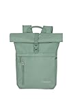 Travelite Handgepäck Rucksack, Laptop Rucksack 15,6 Zoll, BASICS, Reiserucksack Rolltop Funktion, 60 cm, 35 Liter