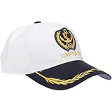 jojofuny Captain Hat Baseball Cap: Sailor Ship Cap Boat Hat Nautical Marine Sea Cap Boot Baseball Hut für Männer Frauen Kapit?n Cap Kostümzubehör Accessoire