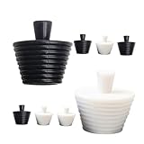 Ipetboom 8 Stück Teiliges Silikon Badewannenstopfen Dichtender Ablaufstopfen für Badewanne Waschbecken und Küchenspüle Langlebig Auslaufsicher Vielseitig Kompatibel für Haushalt