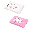 OHREN 600 Stück Fusselfreie Zelletten für Gelnägel, Nägel, Nagellackentferner, Lint Free Nail Wipes Cleaner, Zelettenrolle (Rosa-weiß)