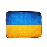 Laptop-Tragetasche mit ukrainischer Flagge, für Laptop und Tablet, für Cafés, Remote-Arbeitsumgebungen