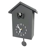 WALPLUS Schwarzwald Vintage kukuksuhr Vogelklappe Kuckucksuhr mit Kuckucksruf Lautstärke einstellbar Kuckucksuhren Batteriebetrieben Pendel Cuckoo Clock für Zuhause Wohnzimmer Büro Deko