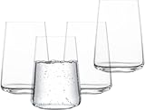 SCHOTT ZWIESEL Allroundbecher MioVino (4er-Set), moderne Wassergläser, spülmaschinenfeste Tritan-Kristallgläser, Made in Germany (Art.-Nr. 124053)
