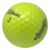 Titleist LostGolfBalls - 12 gelbe Tour Speed Golfbälle in makellosem Zustand, Modell 2023, wie Neue Qualität, Keine Logos, Keine Spielermarkierungen, recycelte gebrauchte Golfbälle, Gelb