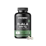 OnEnergy R-ALA – R-Alpha-Liponsäure 300 mg – 120 pflanzliche Kapseln – Hoher Gehalt und hervorragende Qualität – Energieboost – Vitalität – 4-Monats-Vorrat – Ideal für Sportler