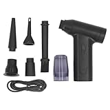 Turbo Lüftergebläse Elektrisch Luft Duster 110000 U/min Hochgeschwindigkeitsvariable bürstenloser Motor Tragbarer Staubgebläse mit mehreren Düsen für Home Office Car Cleaning