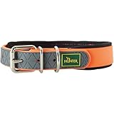 HUNTER Hundehalsband CONVENIENCE COMFORT, Farbe: neonorange, Mit Neopren-Polsterung, witterungsbeständig, pflegeleicht, ideal für Sport & Freizeit, Größe: 55