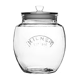 KILNER Universal Vorratsglas mit Deckel luftdicht | 4 L | zur Aufbewahrung von Lebensmitteln, Kosmetika oder als Dekoglas mit Deckel | Retro Glasbehälter mit Deckel mit Silikondichtung