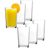 Annastore 6-tlg. Set Trinkgläser 170 ml Wassergläser - Klassische Trinkgläser - Saftgläser - Limogläser - spülmaschinenfest Longdrinkgläser - Wasserglas
