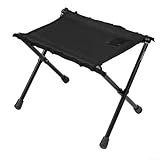 Klappstuhl mit MOLLE-Ausgestattet, Aluminium, um Ihre Abenteuer zu verbessern (schwarz)