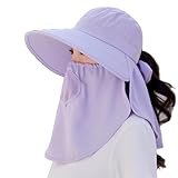 Xijobido Sonnenschutzhut - Angelhut Mit Nackenschutz Für Damen Herren Unisex | Atmungsaktiver Visier Anglerhut Mit Nackenschutz Und Gesichtsbedckung Für Wander Camping Reise