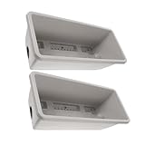 MOBUTOFU 2 Sätze Rechteckige Pflanzkästen mit Abtropfschale Pflanzgefäße aus Robustem Kunststoff Mittlere als Fensterbank Blumenkasten für Gemüse Blumen Sukkulenten mit Drainage für