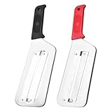 Kohlhäcksler Kohlschneider, Krauthobel, Kohlmesser Schneider mit Zwei Scharfen Edelstahlklingen, Gemüseschneider mit Rutschfestem Griff, Gemüsehobel für Kohl Salat Zwiebeln (2 Stücke)