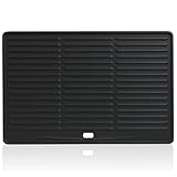 BBQ-Toro Gusseisen Grillplatte 41,5 x 27,5 cm | Wendeplatte, emailliert | beidseitig verwendbar | passend für BBQ, Gasgrill, Holzkohlegrill