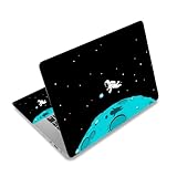 Laptop Haut Aufkleber Decal, 12' 13' 13,3' 14' 15' 15,4' 15,6' Laptop Vinyl Aufkleber Haut Cover Art Schutz für Notebook PC Dekorativ, wasserdicht, abziehbar, Weltraum Alien