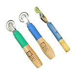 Ritzräder und Massivholzgriff, Mehrzweck-Riller, Werkzeug für Kartongrößenanpassung, Buchbindung, DIY-Verpackung, reißfreie Falten auf Wellpappe und Bastelpapier, 3 Stück