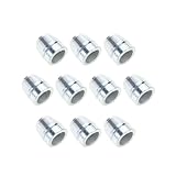 VIVIWI 10 Stück runde Griffkeile Stahl Hammergriff Spaltkeile Set für Klauenhammer Stahl Zimmerei Wartung