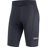 GORE WEAR C3 Kurze Damen Fahrradhose mit Sitzpolster, schwarz (black), 38