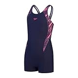 Speedo Girl's HyperBoom Splice Badeanzug, Pink, 9 Jahre