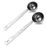 2 Stück Kaffeelöffel Portionierer 15ml & 30ml Kaffeedosierlöffel Kaffee Messlöffel Edelstahl Lange Löffel Edelstahl Kaffee Dosierlöffel Mentall Kaffee Messlöffel Mit Langem Griff Kaffee Dosierlöffel