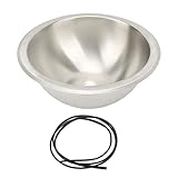 Haofy 10 Zoll Runde RV -Küchenspüle 304 Edelstahl Wiredrawing Oberfläche für das Marine Badezimmer des Wohnmobils Boot