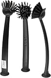 IKEA Rinnig Spülbürste, Dunkelgrau, 3 Stück im Set