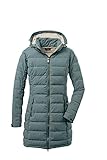 killtec Damen Funktionsparka/Steppparka mit abzippbarer Kapuze - GW 13 WMN QLTD PRK, aquaverde, 40, 37503-000