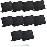 LAPYAPPE 1Satz Mini Kreidetafel Teiliges Förmiges Design Wiederverwendbares Tischschild für Nachrichten Tabellennummern und Dekoration für Büro Schule und Veranstaltungen