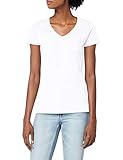 Lady-Fit Valueweight V-Neck T-Shirt von Fruit of the Loom Weiß L