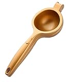 Zitronenpresse Große Zitruspresse Manuelle Limettenpresse Handpresse Ergonomische Strapazierfähige Orangenpresse für Obst, Zitronen & Limetten, Erhöhter Durchmesser 8,26 cm (Gold)