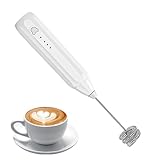 Ahuuen Elektrischer Milchaufschäumer Für Kaffee,3-Stufig Einstellbarer Kaffeeschäumer Mixer | Handlicher Wiederaufladbarer Mixer Für Schokolade Latte Cappuccino Eier Milchtee - Milchschaum Zubereitung