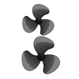 Cabilock 2 Stücke Ersatzteile Ventilatorflügel 3-Blatt Kunststoff für Tisch und Bodenventilatoren Glatte Kanten Einfach zu Verwenden