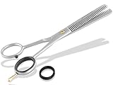 Profi Haarschere Friseurschere Effilierschere Modellierschere Edelstahl Rostfrei Haarschneideschere mit Scharfer Schneide für einen perfekten Haarschnitt (6 Zoll/15,24 cm, Effilierschere)
