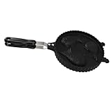 Yctze Fischförmiger Waffelkuchen-Maker, Fisch-Waffeleisen-Pfanne, 3 Fische, Aluminium, Gleichmäßige Heizung, Doppelseitige Taiyaki-Pfanne, Heim-Snack, Taiyaki-Fisch-Form-Kuchenform, Zuhause &