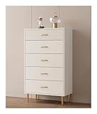 Moderne Kommode mit 8 Schubladen, breite Kommode mit tiefem Stauraum, geriffeltes Panel-Design, stilvoller TV-Ständer für Schlafzimmer und Flur, Größe: 5