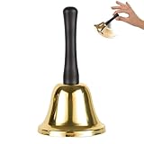 Glocke,Klassisch Bell,Handglocke,Student Tischglocke,Service Glocken,Empfangshand Kuhglocke,Mini-Glocke,Geeignet FüR Schule,Empfangsessen,Hotelservice,Meditationsgebet,Weihnachtsglocke