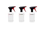 Würth 3x Universell einsetzbare Pump- Sprühflasche mit Skalierung 500ml