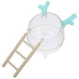 Kisangel Hamster Badezimmer Toilette Rack-Luftfritteuse Zubehör Hamster Badehamster Sandbad für Hamster Hamsterkäfig Zubehör Lebewesen Badezimmer Sandbadbehälter für Hamster das Haustier